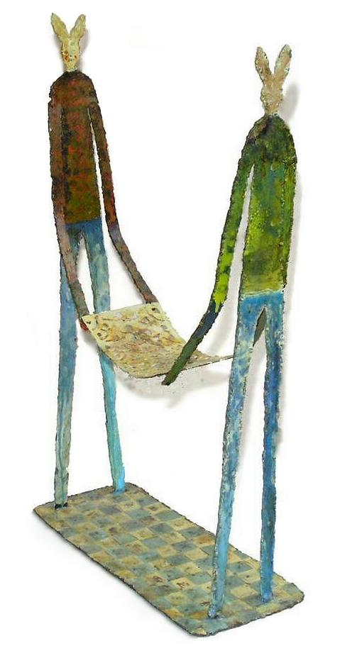 metal sculpture: honiton lace